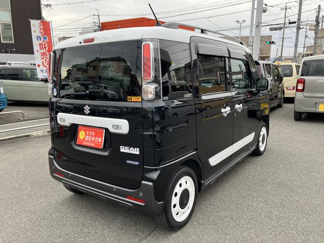 スペーシアギア マイスタイル　３型　スズキコネクト付全方位ナビ　スズキコネクト付全方位ナビ　前方ドラレコ　オーディオスイッチ　アダプティブクルコン　前後衝突被害軽減ブレーキ　両側電動スライドドア　キーレスプッシュスタート　両席シートヒーター　ＬＥＤヘッドライト（24枚目）