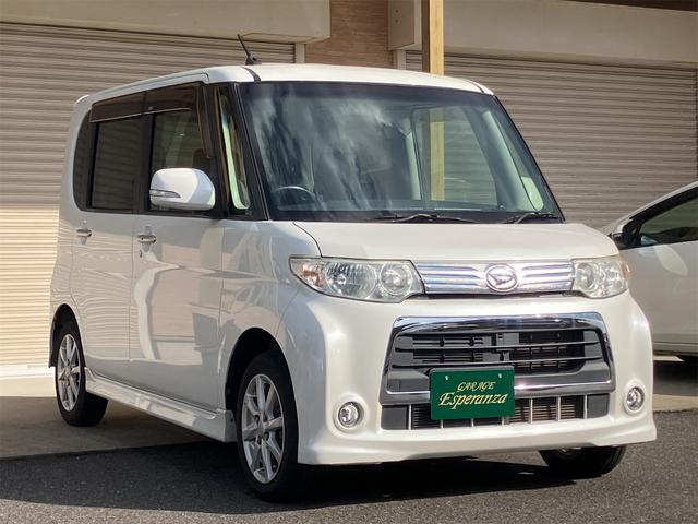 タント カスタムＸ　助手席側電動スライドドア　盗難防止システム　ナビ　運転席・助手席エアバッグ　パワステ　ＡＢＳ（3枚目）
