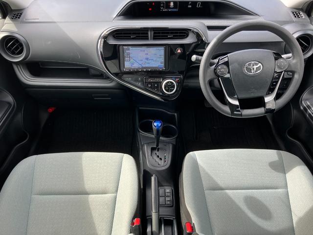 アクア L 衝突軽減ブレーキ・ETC・社外ナビ・バックカメラ・コーナーセンサー・Bluetooth・レーンキープ・ワンセグ・横滑り防止・オートハイビーム・オートエアコン・パワーウィンドウ・ABS・電動格納ミラー(57枚目)