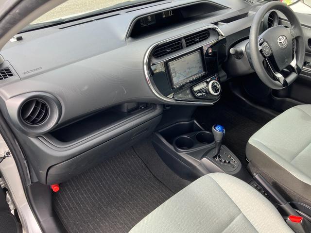 アクア L 衝突軽減ブレーキ・ETC・社外ナビ・バックカメラ・コーナーセンサー・Bluetooth・レーンキープ・ワンセグ・横滑り防止・オートハイビーム・オートエアコン・パワーウィンドウ・ABS・電動格納ミラー(58枚目)