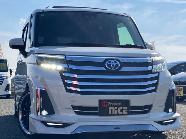 ルーミー カスタムＧ　衝突軽減ブレーキ・両側電動ドア・純正９型ナビ・モデリスタエアロ・社外１７アルミ・クルコン・電子パーキング・Ｂカメラ・ＥＴＣ・シートカバー・ドラレコ・Ｂｌｕｅｔｏｏｔｈ・ＬＥＤヘッド・コーナーセンサー（5枚目）