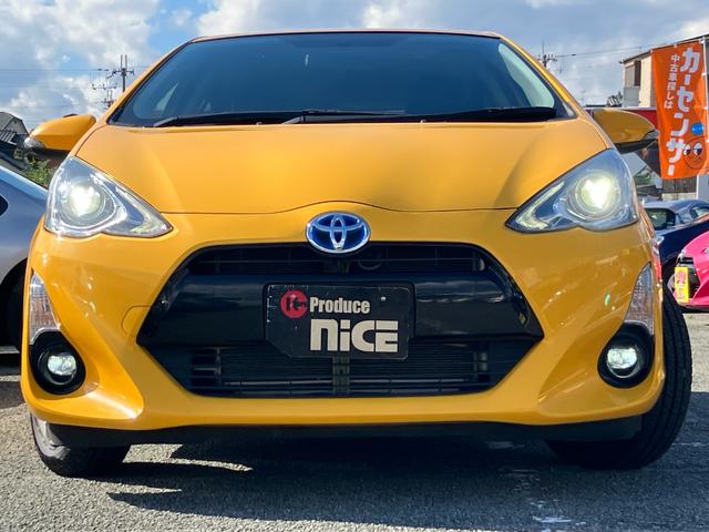 アクア S 社外ナビ・LEDヘッドライト・ビルドインETC・Bluetooth・フォグランプ・フルセグTV・キーレスエントリー ・オートエアコン・ウィンカーミラー・DVD・CD・パワーウィンドウ・横滑り防止装置(9枚目)