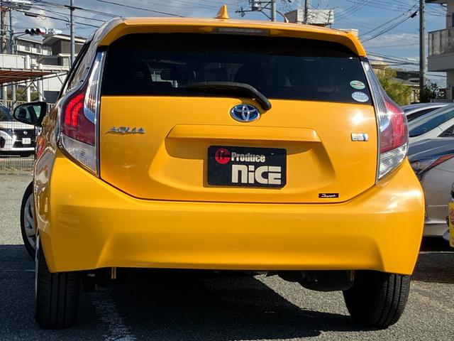 アクア S 社外ナビ・LEDヘッドライト・ビルドインETC・Bluetooth・フォグランプ・フルセグTV・キーレスエントリー ・オートエアコン・ウィンカーミラー・DVD・CD・パワーウィンドウ・横滑り防止装置(18枚目)