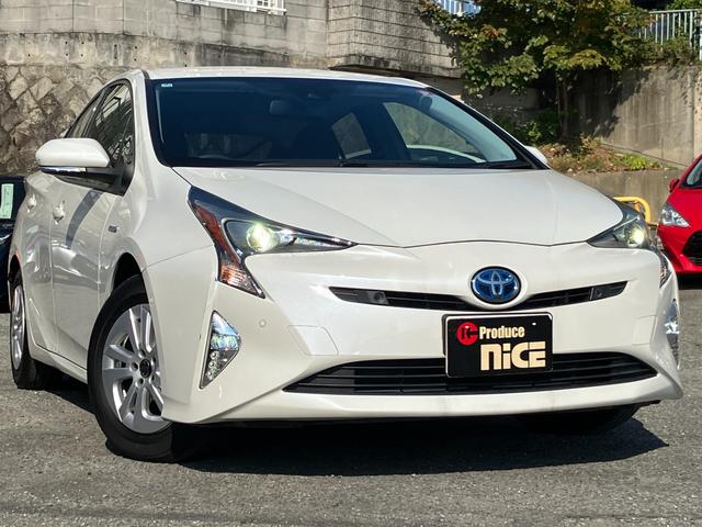 プリウス Ｓセーフティプラス　衝突軽減・純正ナビ・Ｂカメ・ＨＵＤ・Ｂｌｕｅｔｏｏｔｈ・クルコン・レーンキープ・パーキングアシスト・オートハイビーム・コーナーセンサー・ＬＥＤヘッドライト・フォグランプ・スマートキー・プッシュスタート（7枚目）