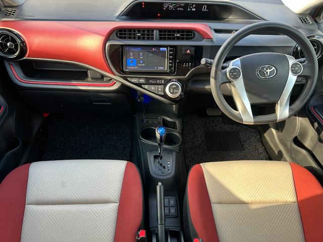 アクア Ｓ　プッシュスタート・スマートキー・トヨタ純正ナビ・バックカメラ　・デリスタ１５アルミホイール・Ｂｌｕｅｔｏｏｔｈ・オートエアコン・電動格納ミラー・ウィンカーミラー・横滑り防止装置・モード切替・パワステ（58枚目）