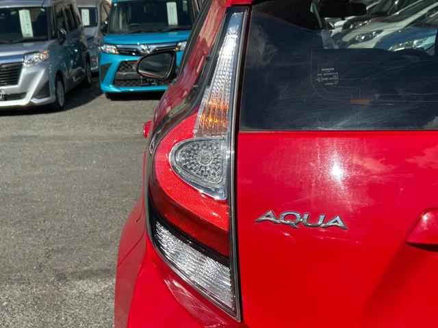 アクア Ｓ　トヨタセーフティーセンス・シートヒーター・トヨタ純正ナビ・コーナーセンサー・レーンキープ・オートマチックハイビーム・バックカメラ・ビルトインＥＴＣ・Ｂｌｕｅｔｏｏｔｈ・ドラレコ・社外アルミホイール（22枚目）