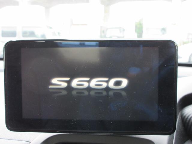 Ｓ６６０ α　６ＭＴ・純正ポータブルディスプレイ（ＵＳＢ　・ＨＤＭＩ）Ｂカメラ・ＥＴＣ・オープンカー・ドラレコ・クルコン・ステリモ・オートＡＣ・オートＬＥＤライト・レザー調シートカバー・純正アルミホイール（10枚目）