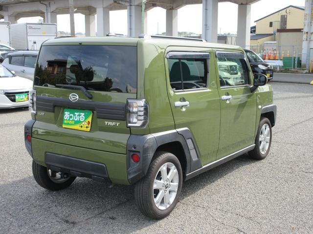 タフト G 社外ディスプレイオーディオ(CD DVD SD BT ワンセグ USB) Bカメラ ETC ドラレコ ガラスルーフ ルーフレール 電子パーキング オートホールド USB端子 禁煙車(8枚目)