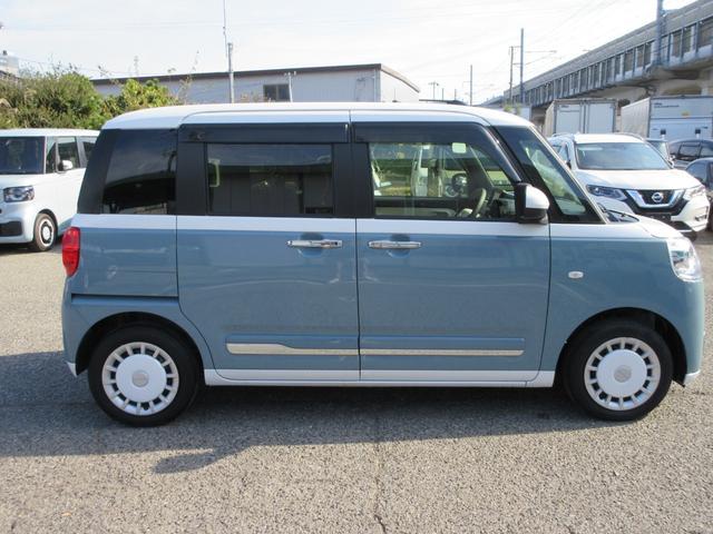 ムーヴキャンバス ストライプスＧ　禁煙車・両側パワスラ・ＥＴＣ・保温機能付ドリンクホルダー・Ｂカメラ・フォグ・オートＡＣ・シートヒーター・電子パーキング・オートホールド・ＵＳＢ端子・コーナーセンサー・Ｄオーディオ（4枚目）