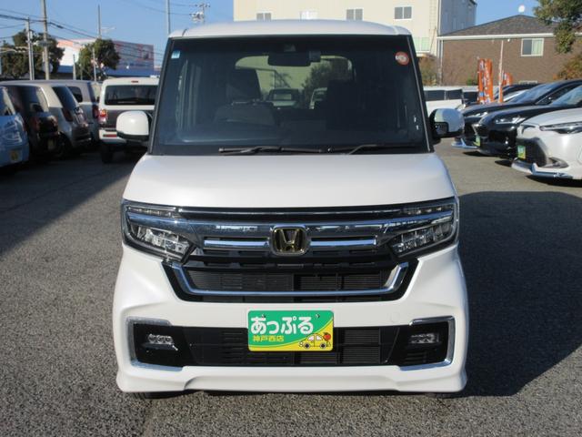 N-BOXカスタム L 純正ナビ・両側パワスラ・前後+車内ドラレコ・ETC・シートバックテーブル・リアサンシェード・Bカメラ・ホンダセンシング・前席シートヒーター・USB端子・禁煙車・クルコン・ステリモ(2枚目)