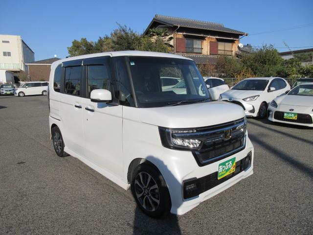 N-BOXカスタム L 純正ナビ・両側パワスラ・前後+車内ドラレコ・ETC・シートバックテーブル・リアサンシェード・Bカメラ・ホンダセンシング・前席シートヒーター・USB端子・禁煙車・クルコン・ステリモ(6枚目)