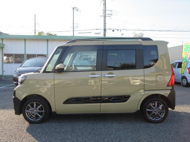 タント ファンクロス 社外ナビ・両側パワスラ・禁煙車・衝突軽減ブレーキ・ルーフレール・前席シートヒーター・リアサンシェード・シートバックテーブル・オートホールド・前後席USB端子・純正マット(5枚目)