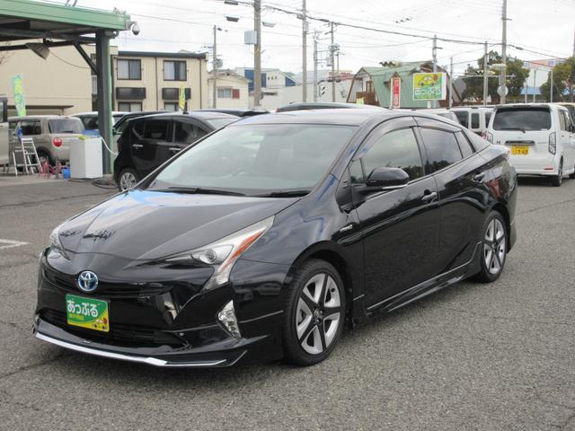 プリウス Ｓツーリングセレクション　モデリスタ・社外ナビ（ＣＤ・ＤＶＤ・ＳＤ・ＢＴ・フルセグ）禁煙車・ＥＴＣ・ドラレコ・Ｂカメラ・前席シートヒーター・レザーシート・純正１７インチアルミ・オートＡＣ・オートＬＥＤライト・フォグ（7枚目）