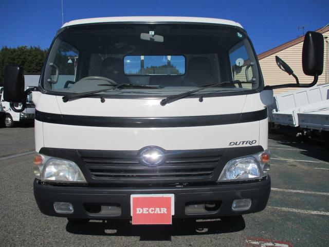 デュトロ 2トン ワイドロング 超低床 MT 荷寸435-189-37 床板新品張替え ETC ロープ穴左右2箇所ずつ ラクラク君 左電格ミラー 5速MT 2トン車 2トンベース 2トン平 平車 平ボディ 平 ミッション マニュアル ワイド ロング 1ナンバー WL(5枚目)