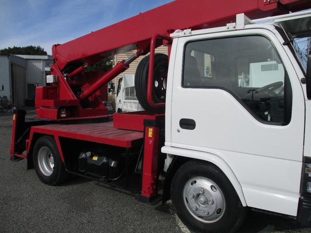 エルフトラック 作業床12.3m 高所作業車 バケット200kg 高床 5速MT アワーメーター6551.1h 左電格ミラー (株)エスマック製 130馬力 ターボ無し MT 2トン車 2トンベース 高車 ミッション マニュアル 130馬力 4HL1 伸縮ブーム型(8枚目)