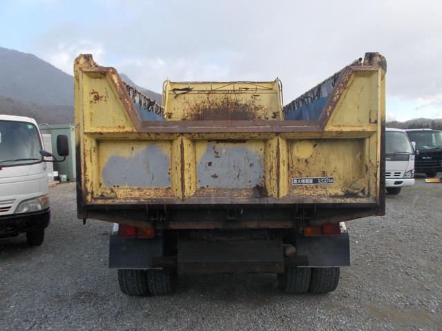 ファイター ７．２トン　増トン　新明和　ダンプ　船底仕様　電動コボレーン　成約時単色外装塗装！　ベッド　１方開　ピン加工１箇所　ＥＴＣ　国産エンジン　舟形ダンプ　エア抜けなし　左電格ミラー　ターボなし　荷寸（船底）３４１－１９０－５６　坂道発進補助装置　ユーザー買取　架装（18枚目）