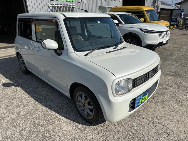 アルトラパン X ローダウン 車高調 リアアジャストラテラルロッド ミニライトホイール 社外エアークリーナー 10thアニバーサリーグリル フルセグナビ ウッドステアリング スマートキー 電動格納式ウインカーミラー(13枚目)