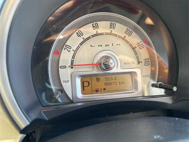 アルトラパン X ローダウン 車高調 リアアジャストラテラルロッド ミニライトホイール 社外エアークリーナー 10thアニバーサリーグリル フルセグナビ ウッドステアリング スマートキー 電動格納式ウインカーミラー(54枚目)