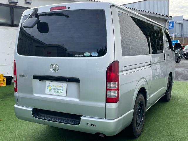ハイエースバン ロングDX 5ドア/6人乗り/両側スライドドア/社外ナビ/TV/バックカメラ/キーレス/リアガラスフィルム/リア小窓付き/積載量1.25t/4ナンバーサイズ/ABS/バンパー同色/車検R8年9月まで(16枚目)
