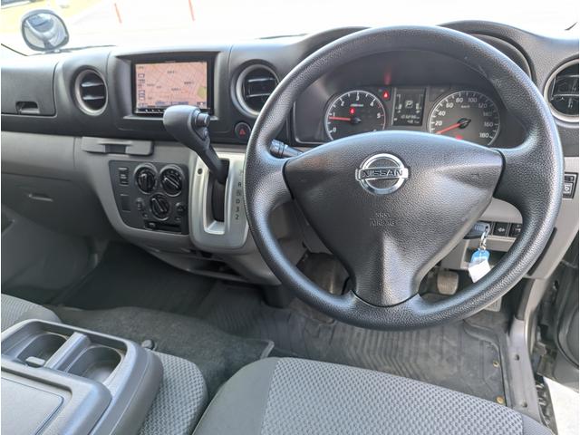 NV350キャラバンバン ロングDXターボ 4WDディゼルターボ 6人乗り 左右スライドドア リアヒーター 社外ナビ(22枚目)