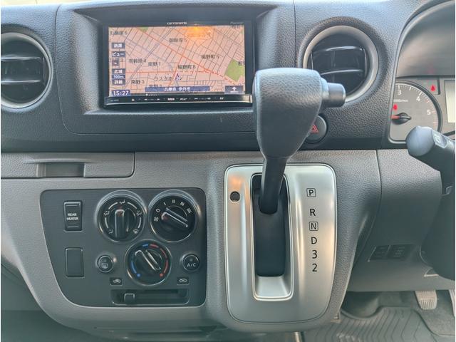 NV350キャラバンバン ロングDXターボ 4WDディゼルターボ 6人乗り 左右スライドドア リアヒーター 社外ナビ(46枚目)