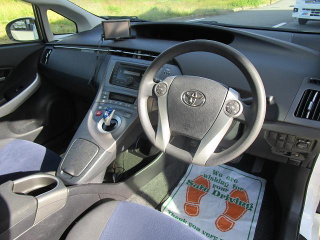 プリウス S 純正CDオーディオ ポータブルナビ ビルトインETC スマートキー2個 Pスタート HID ドラレコ前後録画(15枚目)