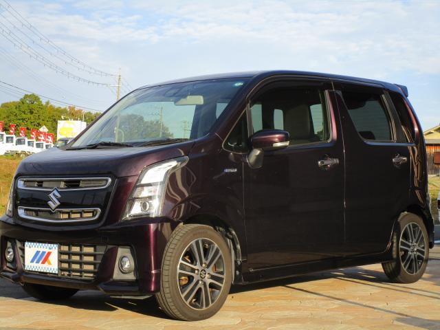 ワゴンＲスティングレー ハイブリッドＴ　純正アルミ　ターボ　純正ナビ　ＴＶ　ＥＴＣ　シートヒータ（7枚目）