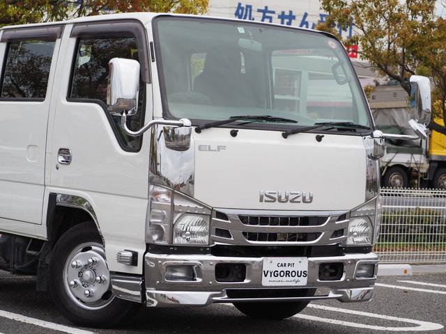 エルフトラック Ｗキャブ　積載２０００ｋｇ　メッキパーツ　アオリ縞板　ナビ　地デジ　ＤＶＤ／ＣＤ　Ｂｌｕｅｔｏｏｔｈ　ＥＴＣ　左電格　新品シートカバー／ハンドルカバー　後輪Ｗタイヤ　荷台長さ２０８ｃｍ幅１６０ｃｍ高さ３８ｃｍ（8枚目）