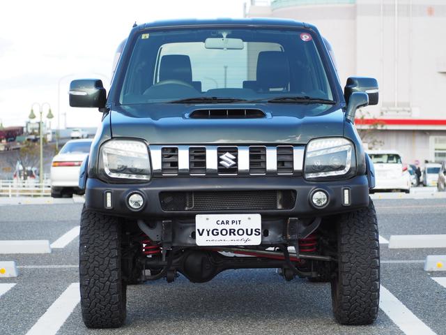 ジムニー ランドベンチャー リフトアップ オーバーフェンダー 16AW グッドリッチT/Aタイヤ 社外前後バンパー/ヘッドライト LEDテール ナビ 地デジ DVD/CD/BT ETC シートヒーター HID キーレス(2枚目)