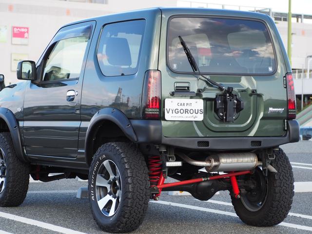 ジムニー ランドベンチャー リフトアップ オーバーフェンダー 16AW グッドリッチT/Aタイヤ 社外前後バンパー/ヘッドライト LEDテール ナビ 地デジ DVD/CD/BT ETC シートヒーター HID キーレス(18枚目)