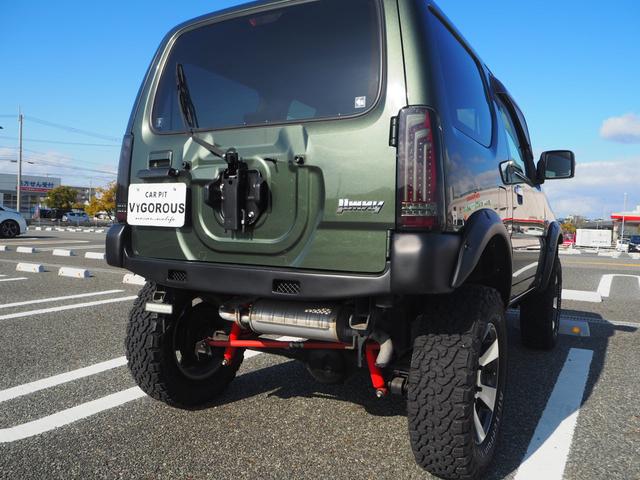 ジムニー ランドベンチャー リフトアップ オーバーフェンダー 16AW グッドリッチT/Aタイヤ 社外前後バンパー/ヘッドライト LEDテール ナビ 地デジ DVD/CD/BT ETC シートヒーター HID キーレス(70枚目)