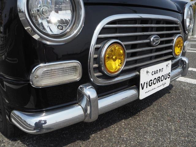ミラジーノ ジーノ　ローダウン　１３ｉｎ鉄ホイル　スタッドレスタイヤ　センター出しマフラー　フェンダーミラー　ＨＤＤナビ　地デジ　ＤＶＤ／ＣＤ／Ｂｌｕｅｔｏｏｔｈ／ｉＰｏｄ　ＥＴＣ　ウッドコンビハンドル（60枚目）
