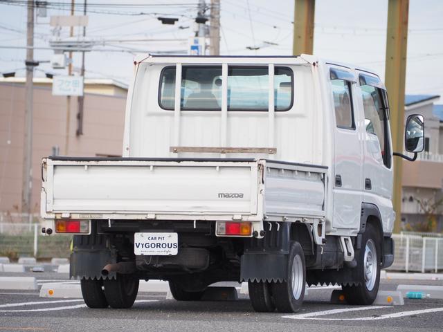 タイタンダッシュ WキャブワイドローDX ユーザー様買取車 ディーゼルターボ Wキャブ 荷台内寸188cm×160cm×38cm 後輪Wタイヤ ETC DPFマフラー/インジェクターリビルト部品交換済 タイミングベルト交換済 左電格(16枚目)