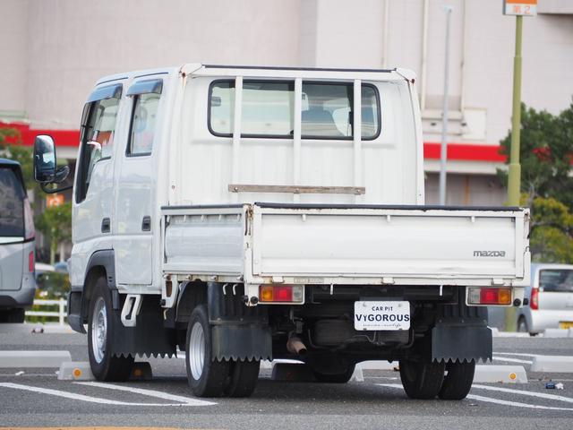 タイタンダッシュ WキャブワイドローDX ユーザー様買取車 ディーゼルターボ Wキャブ 荷台内寸188cm×160cm×38cm 後輪Wタイヤ ETC DPFマフラー/インジェクターリビルト部品交換済 タイミングベルト交換済 左電格(18枚目)