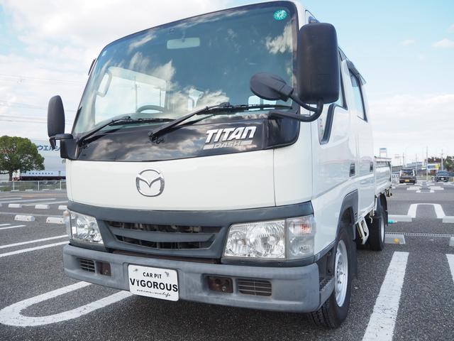 タイタンダッシュ WキャブワイドローDX ユーザー様買取車 ディーゼルターボ Wキャブ 荷台内寸188cm×160cm×38cm 後輪Wタイヤ ETC DPFマフラー/インジェクターリビルト部品交換済 タイミングベルト交換済 左電格(64枚目)