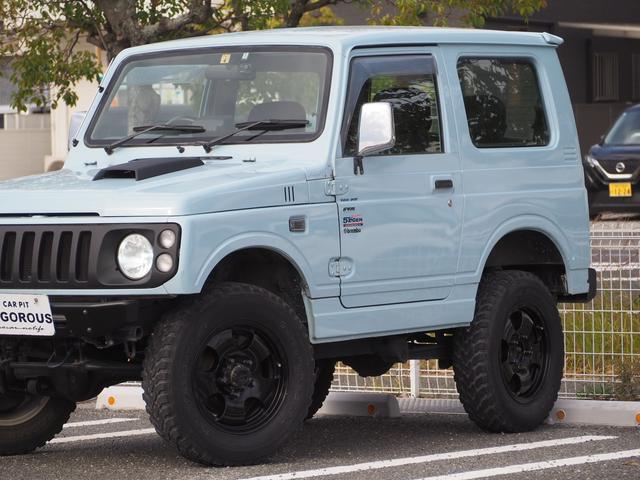 ジムニー ランドベンチャー　リフトアップ　１６ＡＷ　ＴＯＹＯＭ／Ｔタイヤ　社外マフラー／グリル／ステアリング　スキッドバンパー　シートカバー　ＲＡＹＢＲＩＧライト　ＬＥＤライト　ＣＤ　ドラレコ（6枚目）