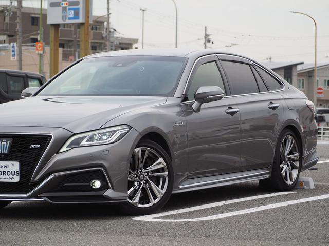 クラウンハイブリッド RSアドバンス 18AW エアロ 黒革シート ナビ 地デジ DVD/CD/BT/iPod ETC F/Bカメラ アラウンドビューモニター 前後ドラレコ デジタルインナーミラー シートエアコン 三眼LEDライト(6枚目)