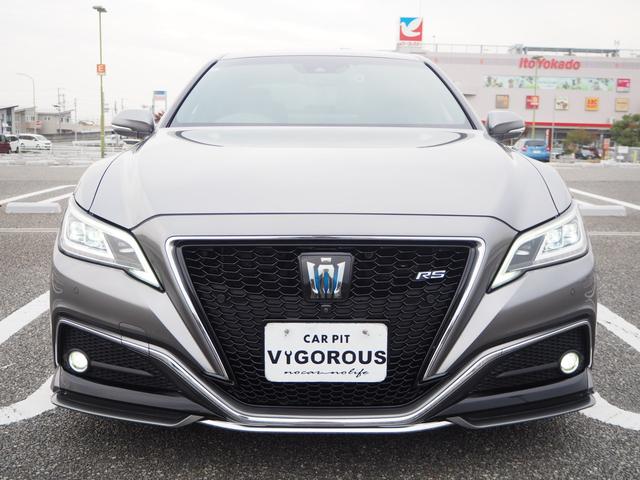 クラウンハイブリッド RSアドバンス 18AW エアロ 黒革シート ナビ 地デジ DVD/CD/BT/iPod ETC F/Bカメラ アラウンドビューモニター 前後ドラレコ デジタルインナーミラー シートエアコン 三眼LEDライト(68枚目)