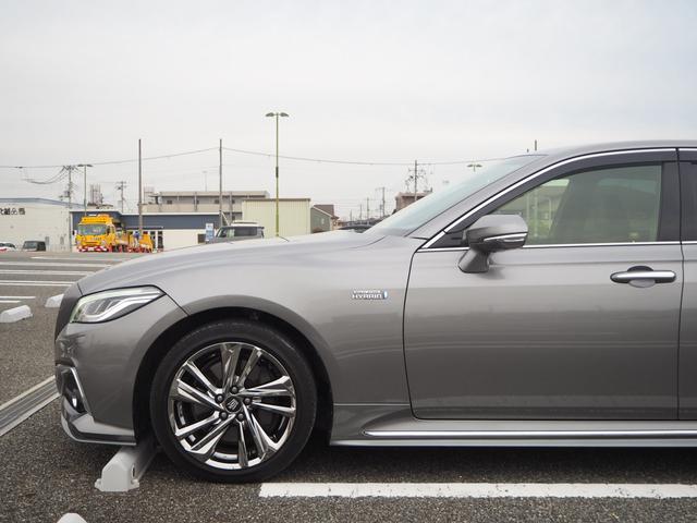 クラウンハイブリッド RSアドバンス 18AW エアロ 黒革シート ナビ 地デジ DVD/CD/BT/iPod ETC F/Bカメラ アラウンドビューモニター 前後ドラレコ デジタルインナーミラー シートエアコン 三眼LEDライト(69枚目)