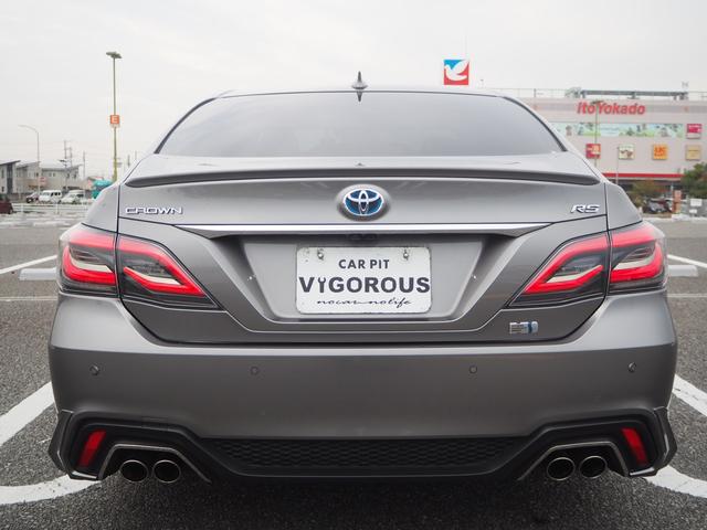 クラウンハイブリッド RSアドバンス 18AW エアロ 黒革シート ナビ 地デジ DVD/CD/BT/iPod ETC F/Bカメラ アラウンドビューモニター 前後ドラレコ デジタルインナーミラー シートエアコン 三眼LEDライト(73枚目)