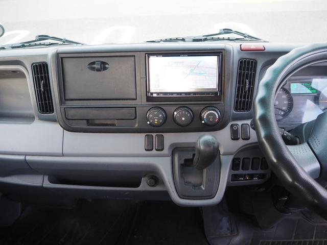 キャンター 平ボディ　パワーゲート付き　極東パワーゲート　昇降荷重６００ｋｇ（９４ｃｍ×１５８ｃｍ）　最積１５００ｋｇ　荷台内寸１６０ｃｍ×３０８ｃｍ×３８ｃｍ　後輪Ｗタイヤ　メッキパーツ　アオリ縞板　ナビ　地デジ　ＤＶＤ／ＣＤ／ＢＴ（24枚目）