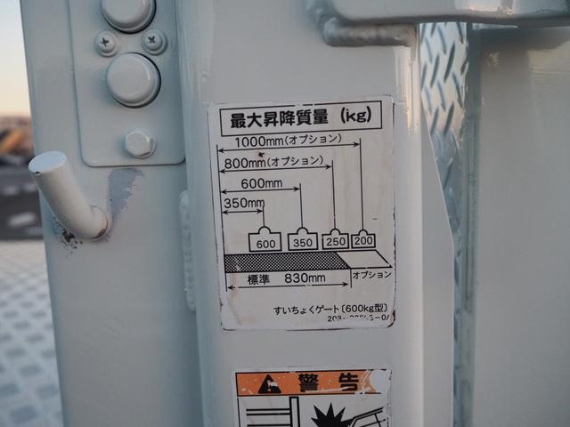 キャンター Ｗキャブ全低床　新明和垂直パワーゲート　昇降荷重６００ｋｇ（１００ｃｍ×１５８ｃｍ）　最積２０００ｋｇ　荷台内寸（２０７ｃｍ×１６１ｃｍ×３７ｃｍ）　後輪Ｗタイヤ　ＥＴＣ　シートカバー／ハンドルカバー　メッキパーツ（72枚目）