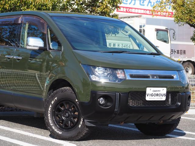 デリカD:5 シャモニー 16AW TOYOR/Tタイヤ 左側パワスラ HDDナビ DVD/CD F/S/Bカメラ ETC フリップダウンモニター ウッドコンビハンドル インナーブラックライト HID コーナーセンサー(9枚目)