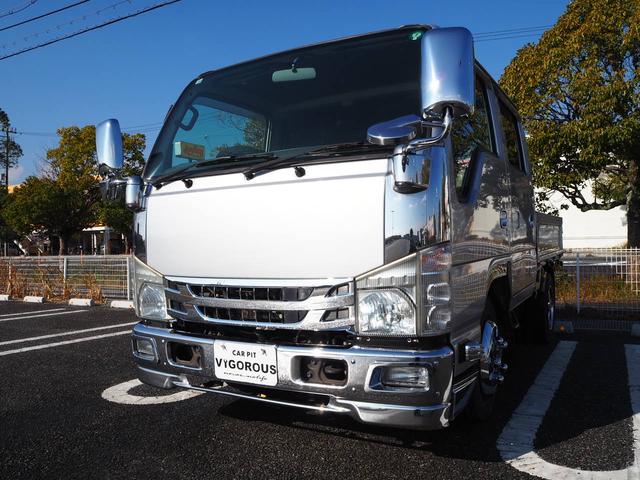 エルフトラック Ｗキャブ　最積２０００ｋｇ　メッキパーツ　アオリ縞板　後輪Ｗタイヤ　ハンドル／シートカバー　ＥＴＣ　荷台内寸２０７ｃｍ×１６１ｃｍ×３８ｃｍ　マーカー　キーレス（59枚目）