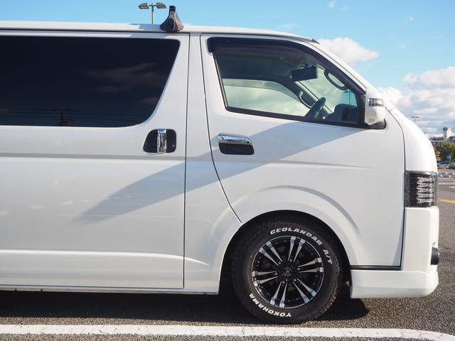 レジアスエースバン スーパーＧＬ　ダークプライム　ローダウン　１６ＡＷ　ジオランダーＡ／Ｔタイヤ　社外ボンネット／グリル　エアロ　ルーフレール　ナビ　地デジ　ＤＶＤ／ＣＤ／ＢＴ　バックカメラ　ドラレコ　ＥＴＣ　ＬＥＤライト／テール／フォグ　半革シート（63枚目）