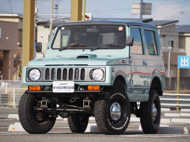 ジムニー ワイルドウインドリミテッド　リフトアップ　ＤＥＡＮ１６ＡＷ　ＴＯＹＯＲ／Ｔタイヤ　社外（前後バンパー／グリル／マフラー／ハンドル）　ＲＡＹＢＲＩＧライト　ＬＥＤテール　ｉＰｏｄ　ＥＴＣ　シートカバー（4枚目）