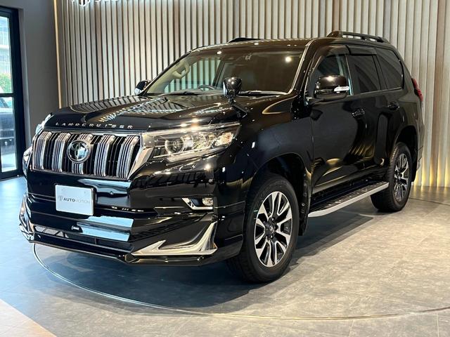 ランドクルーザープラド TX Lパッケージ ムーンルーフ/ブラックルーフレール/19インチ純正アルミホイール/モデリスタ フロントスポイラー/モデリスタ リアスカート/モデリスタリアスポイラー/純正OPウッド調ステアリング/アルパインナビ(23枚目)