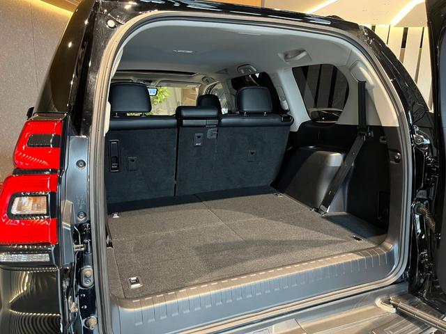 ランドクルーザープラド TX Lパッケージ ムーンルーフ/ブラックルーフレール/19インチ純正アルミホイール/モデリスタ フロントスポイラー/モデリスタ リアスカート/モデリスタリアスポイラー/純正OPウッド調ステアリング/アルパインナビ(78枚目)