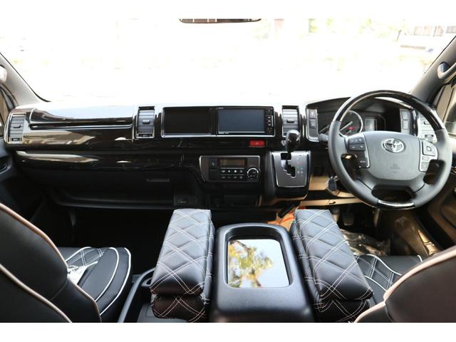 スーパーGL ダークプライムII 2.8D-T3ナンバーワゴン乗用車登録8人ベンチシート2脚スライドレールフルセグナビフリップダウンモニター両側電動スライドドアパノラマミックビューモニターLEDテールウッドインテリアミニバン仕様(35枚目)