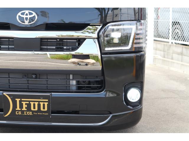スーパーGL ダークプライムII IFUUカスタムコンプリートベットキットバケットシートカバーHDMI接続10inナビフリップダウンモニターウッドインテリアヴァレンティLEDヘッドライトLEDテールローダウン17inアルミエアロ(5枚目)